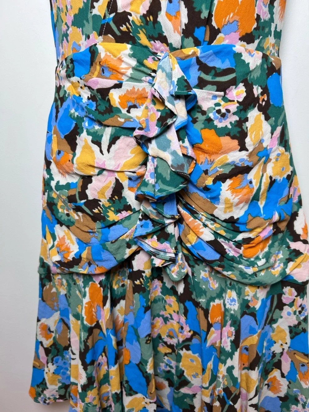 M Missoni abitto ruffled sleeveless ruched mini dress size 40 US 4 Italy